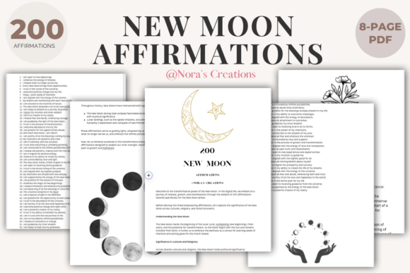 200 New Moon Affirmations Guide