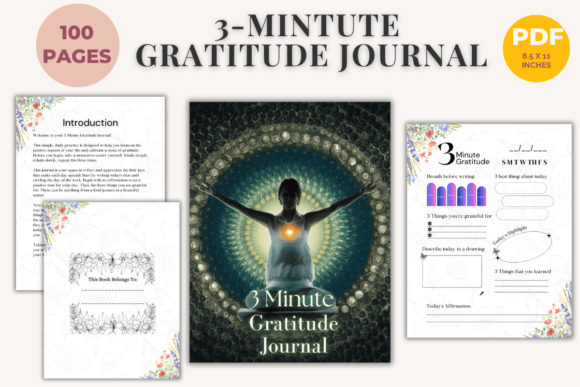 3-Minute Gratitude Journal: Transform Your Life with a Simple Daily Practice