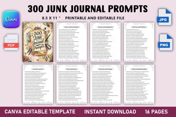 300 Junk Journal Prompts