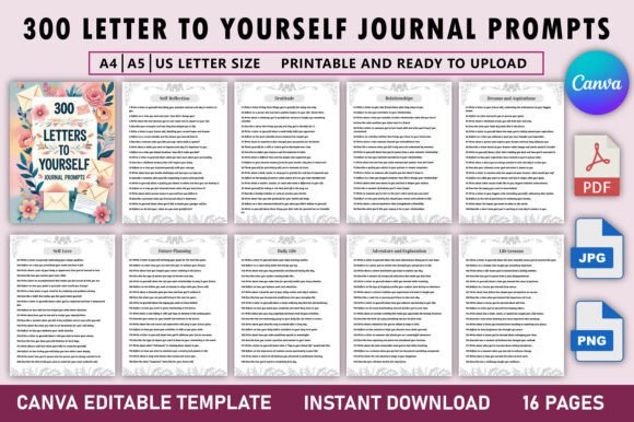 300 Letter to Yourself Journal Prompts: A Transformative Tool for Self-Reflection