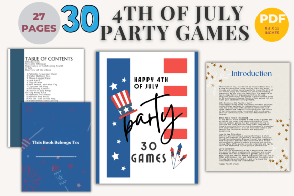4th of July 30 Games Ebook