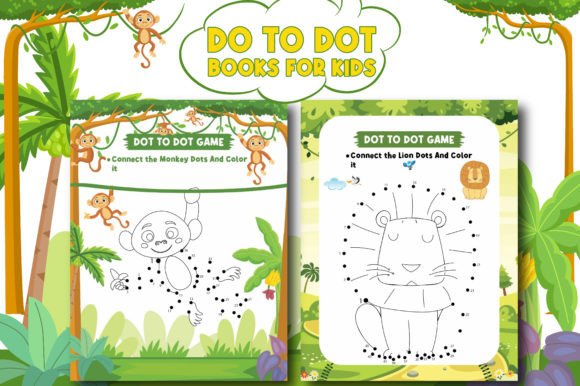 Colorful Dot to Dot Activity Book for Kids