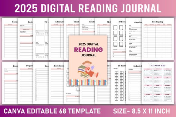 Editable 2025 Digital Reading Journal: A Comprehensive Tool for Book Lovers