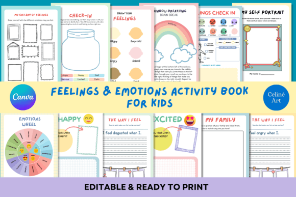 Editable Feelings Activity Book for Kids: A Strategic Tool for Emotional Growth