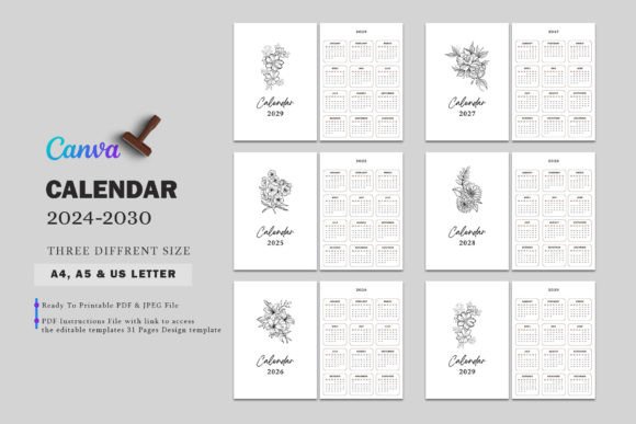 Printable Calendar Templates: A Practical Guide for 2024 to 2030