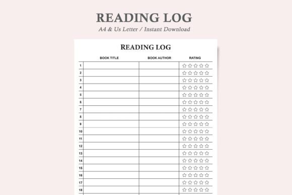 Reading Log, Reading Tracker, Book Log: A Modern Tool for Literary Exploration