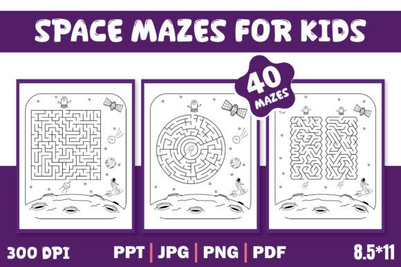 Space Mazes for Kids Editable Template: A Versatile Resource for Educators and Parents
